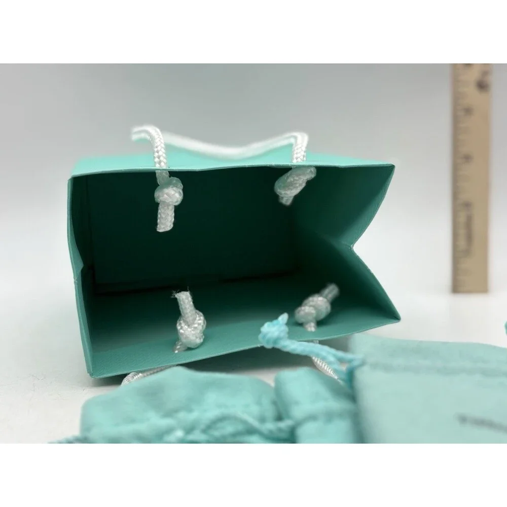 Tiffany & Co Empty Gift Bag & 3 Jewelry Drawstring Pouches Packaging Lot